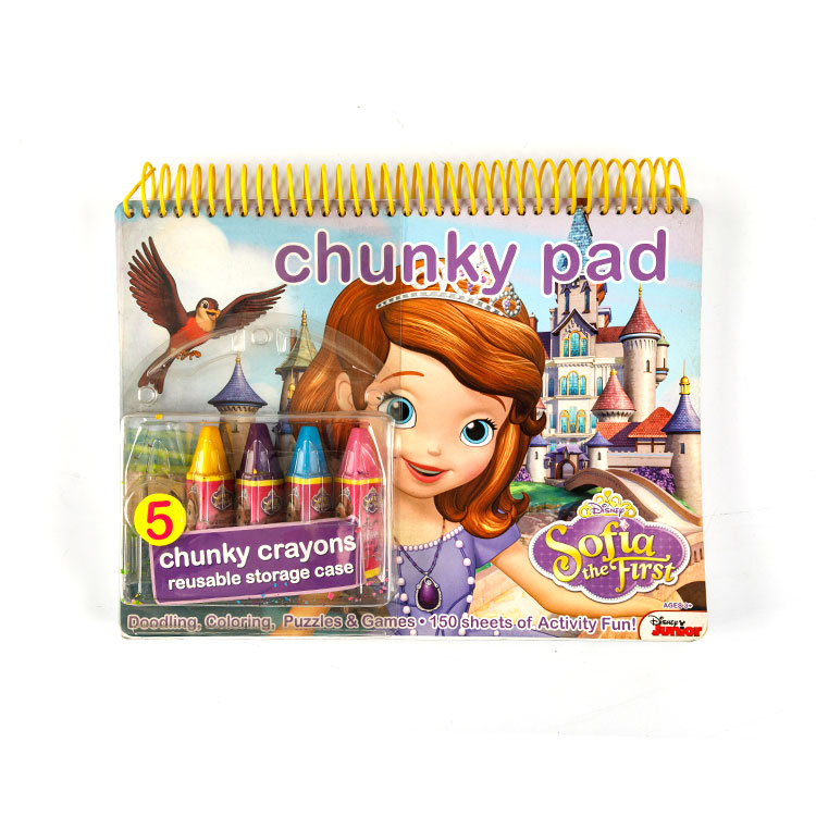 Sketch Book - Crayons Chunky ပါသော Spiral Book Suit